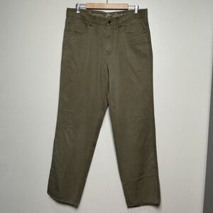 Tommy Bahama Men's Pants Size 34x34 Green Tencel Straight Leg 5 Pocket Casual